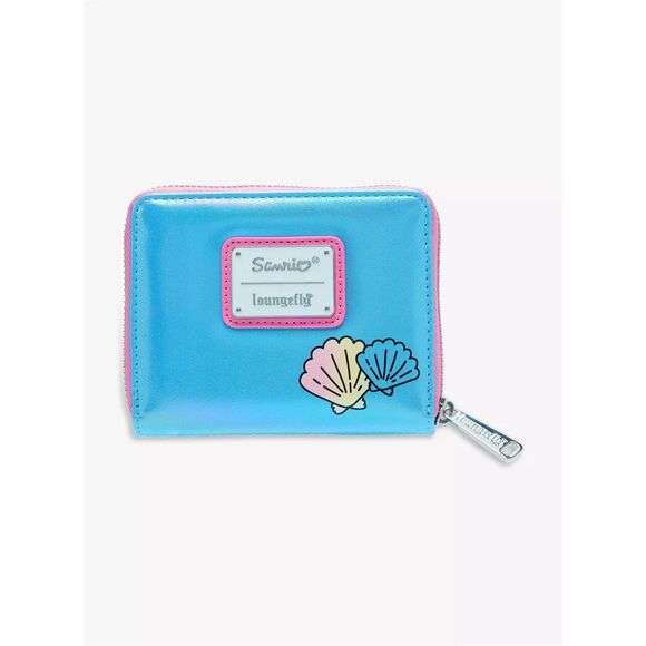 Loungefly Sanrio Hello Kitty Mermaid Metallic Zip Wallet - Picture 4 of 5